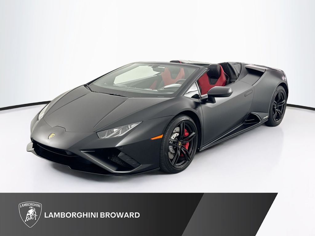 Nero Noctis 2021 Lamborghini Huracan Convertible Rear-Wheel Drive 7-Speed Manual