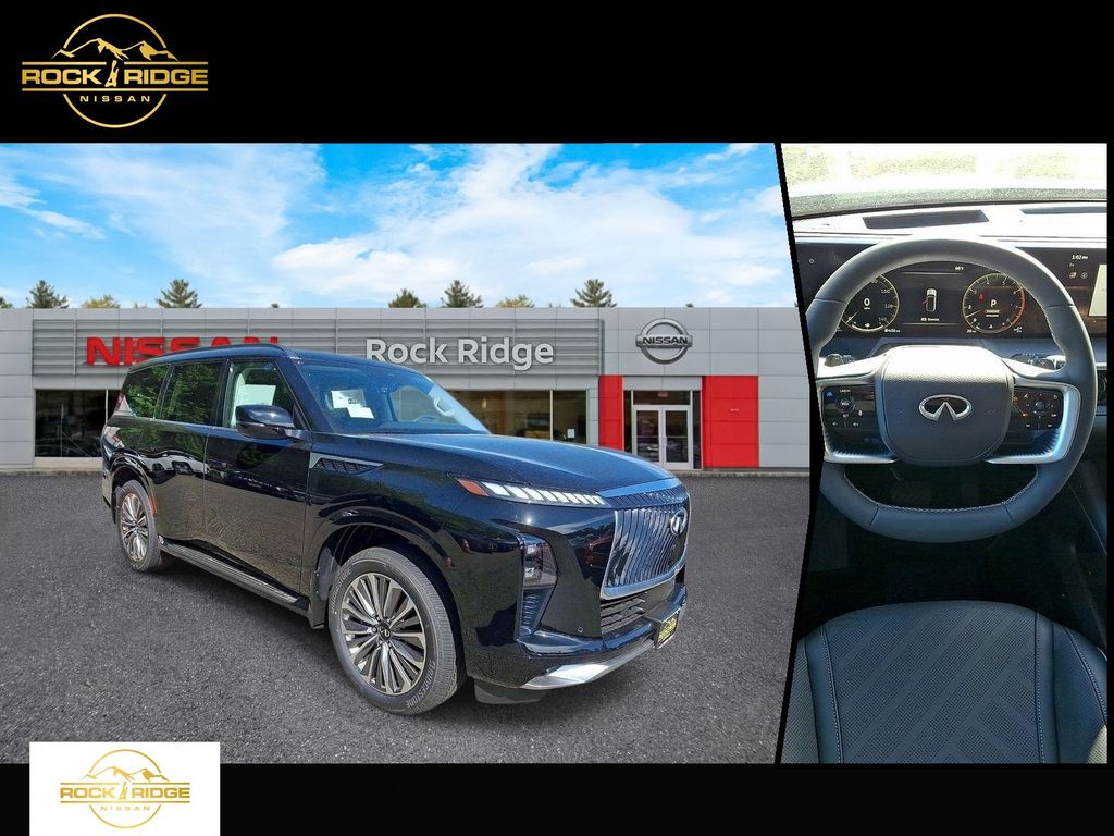 Black (Obsidian) 2026 INFINITI QX80 SUV / Crossover All-Wheel Drive 9-Speed Automatic