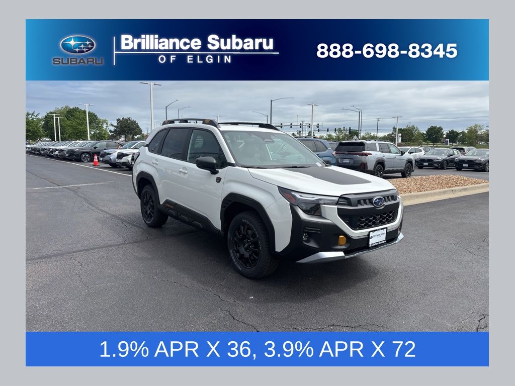 Crystal White Pearl 2026 Subaru Forester SUV / Crossover All-Wheel Drive Continuously Variable Transmission