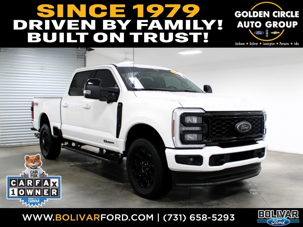 Star White Metallic Tri-Coat 2025 Ford F-250 Super Duty Pickup Truck Four-Wheel Drive Automatic