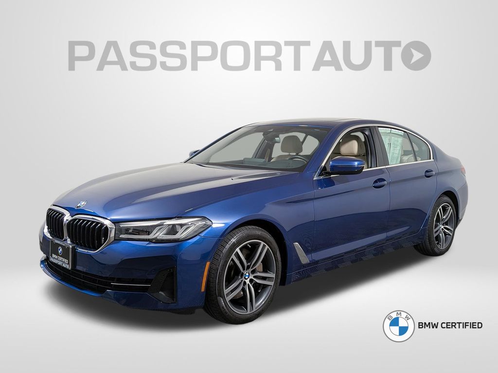 Phytonic Blue Metallic 2023 BMW 5 Series Sedan All-Wheel Drive 8-Speed Automatic