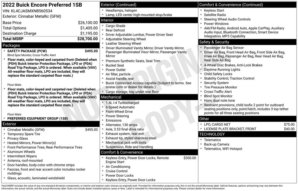 2022 Buick Encore Preferred