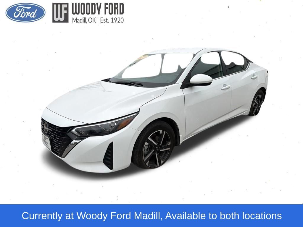 Aspen White Tricoat 2025 Nissan Sentra SV FWD Sedan Front-Wheel Drive Continuously Variable Transmission