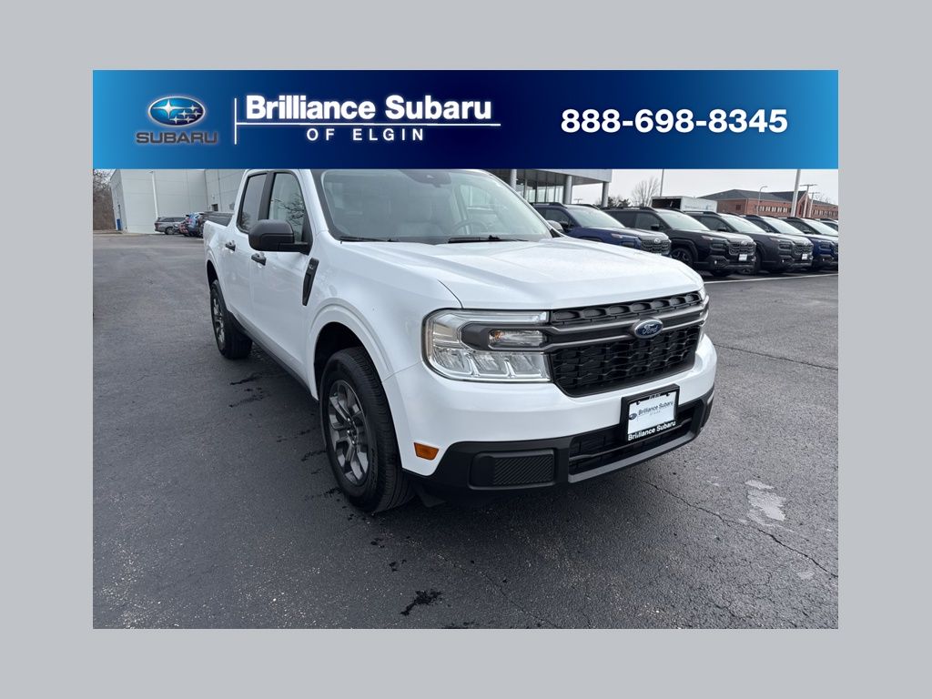 Oxford White 2024 Ford Maverick XLT SuperCrew FWD Pickup Truck Front-Wheel Drive Continuously Variable Transmission