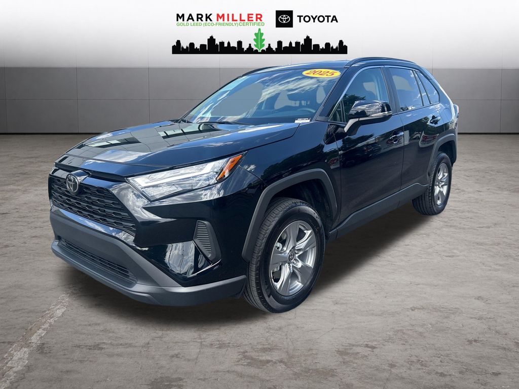 Midnight Black Metallic 2025 Toyota RAV4 SUV / Crossover All-Wheel Drive Automatic