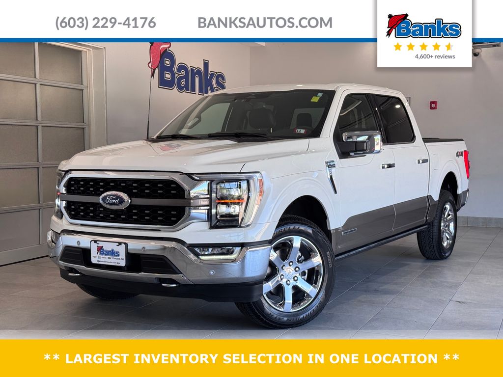 Star White Metallic Tri-Coat 2023 Ford F-150 King Ranch SuperCrew 4WD Pickup Truck Four-Wheel Drive Automatic