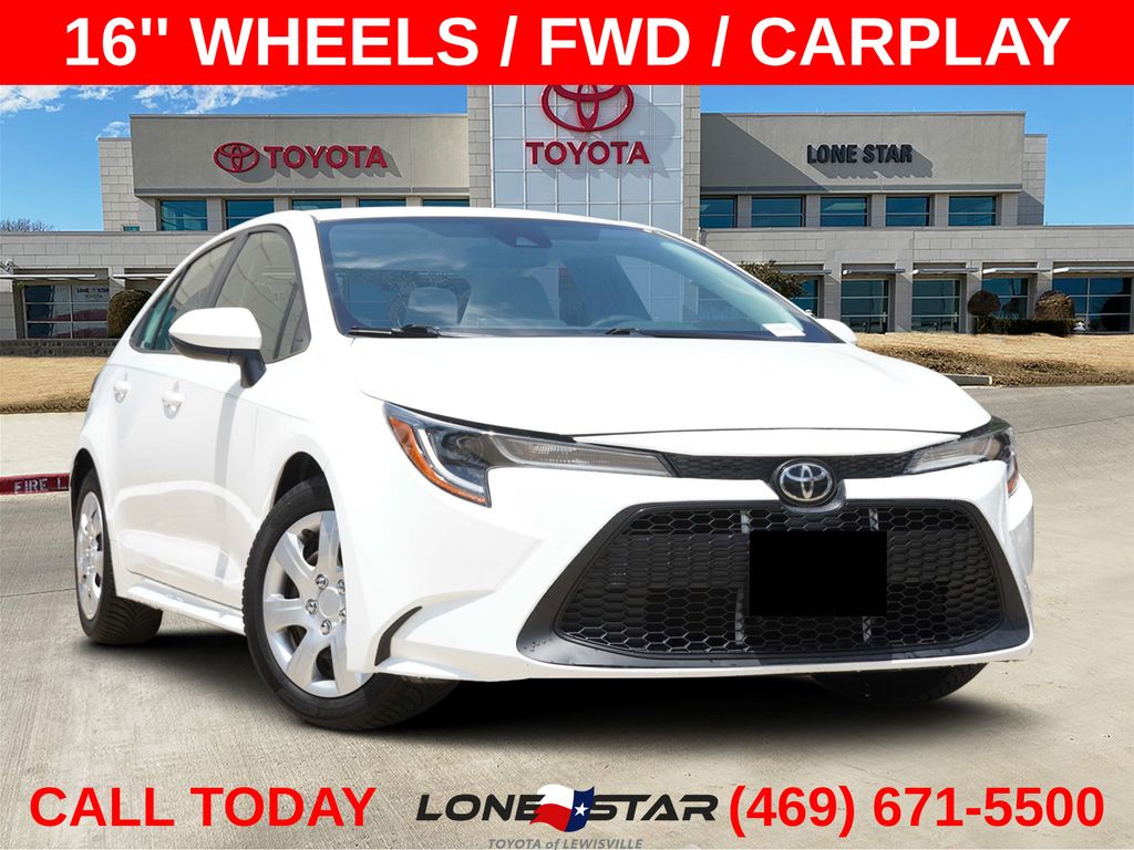 Super White 2021 Toyota Corolla Sedan Front-Wheel Drive Continuously Variable Transmission