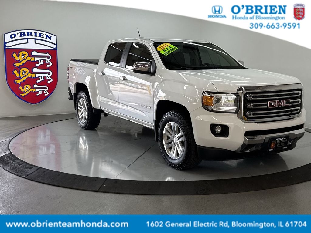 Summit White 2016 GMC Canyon Pickup Truck Four-Wheel Drive 6-Speed Automatic