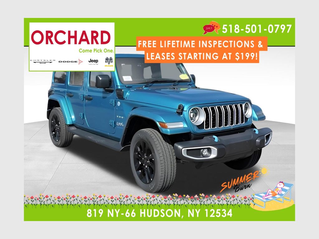 Bikini Pearl Coat 2024 Jeep Wrangler 4xe Sahara 4WD SUV / Crossover Four-Wheel Drive 8-Speed Automatic