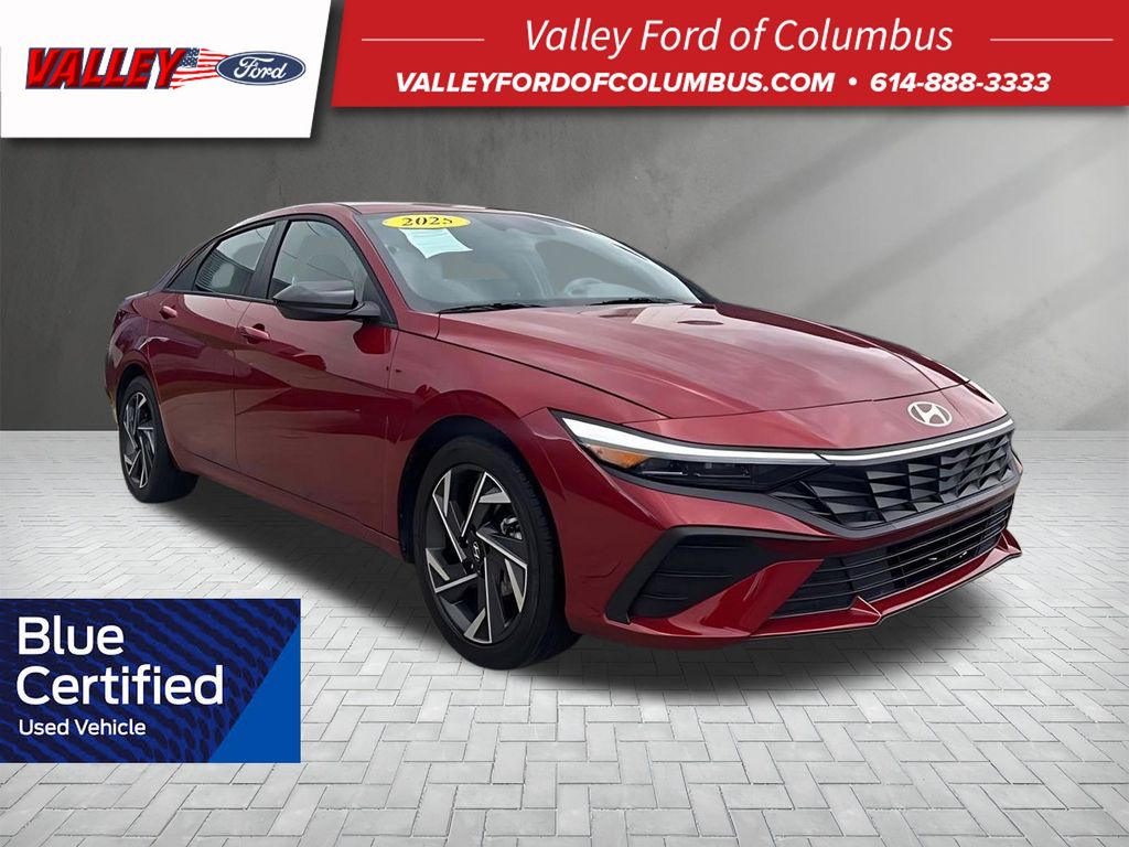 Ultimate Red 2025 Hyundai Elantra SEL Sport FWD Sedan Front-Wheel Drive Continuously Variable Transmission