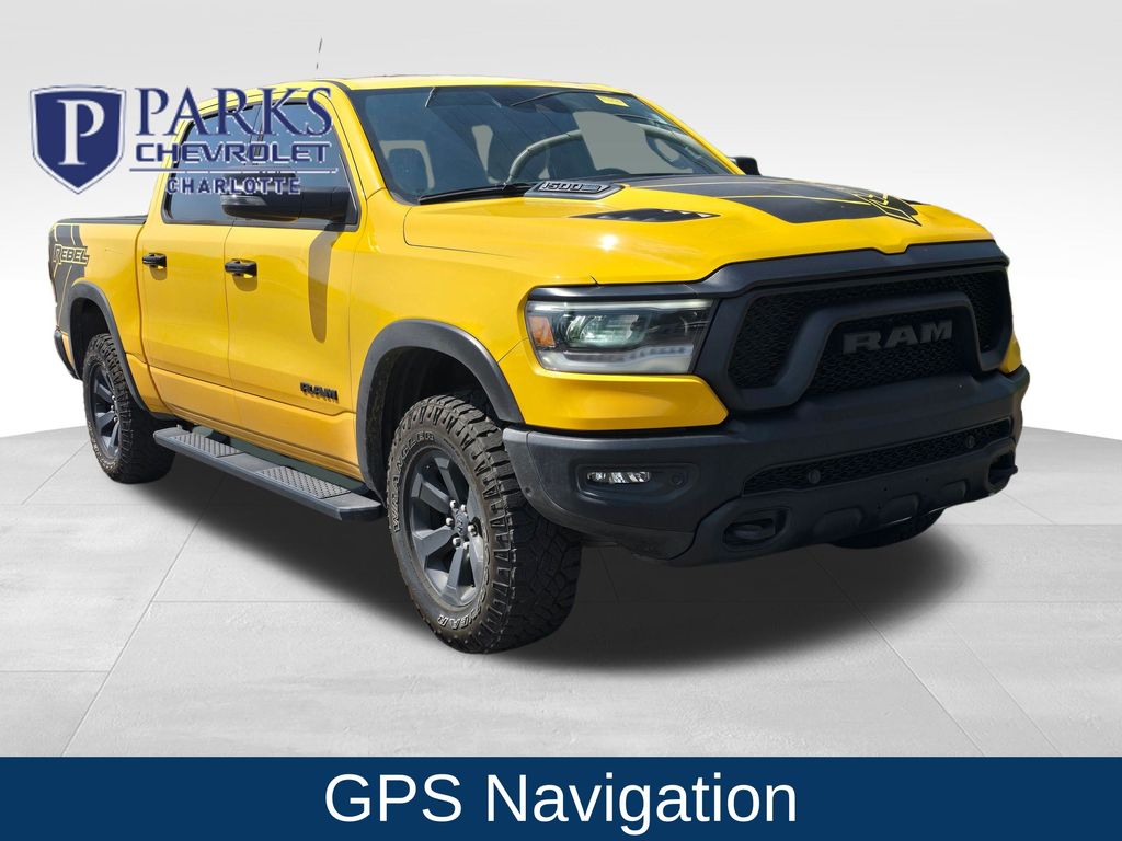 Baja Yellow 2023 RAM 1500 Pickup Truck Four-Wheel Drive 8-Speed Automatic