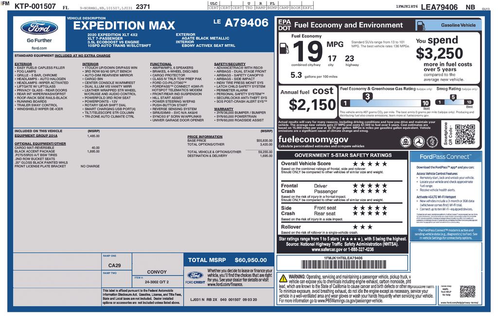 Certified Used 2020 Black Ford XLT image 5