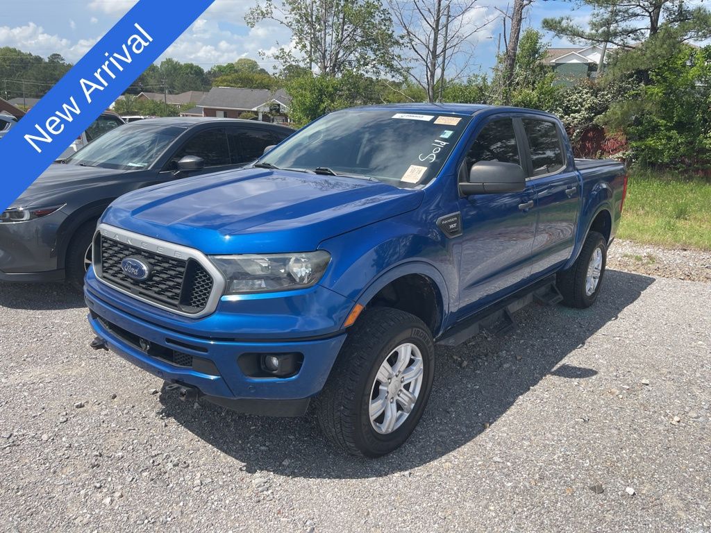 Lightning Blue 2019 Ford Ranger XLT SuperCrew 4WD Pickup Truck Four-Wheel Drive Automatic