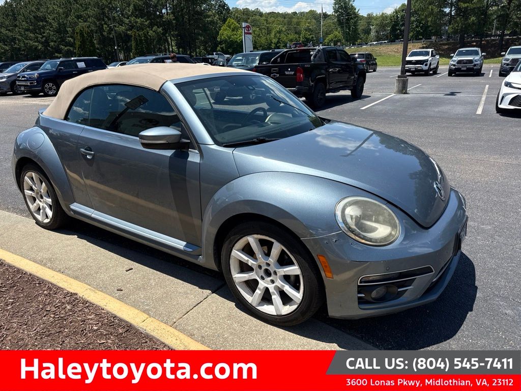 Stonewashed Blue Metallic/Beige Roof 2019 Volkswagen Beetle Convertible Front-Wheel Drive 6-Speed Automatic
