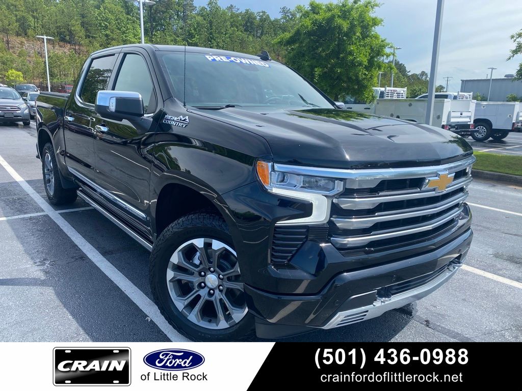 Black 2023 Chevrolet Silverado 1500 Pickup Truck Four-Wheel Drive Automatic