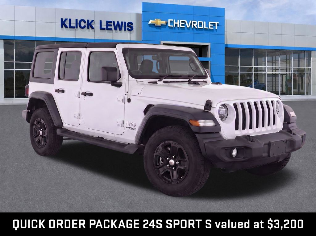2018 Jeep Wrangler Unlimited Sport S White at Subaru and VW of Moon Township