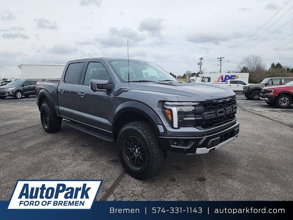 Carbonized Gray Metallic 2026 Ford F-150 Raptor SuperCrew 4WD Pickup Truck Four-Wheel Drive Automatic