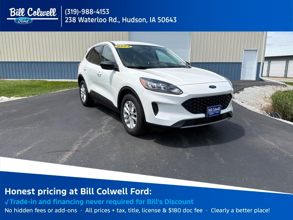 Star White Metallic Tri-Coat 2022 Ford Escape SUV / Crossover All-Wheel Drive 8-Speed Automatic