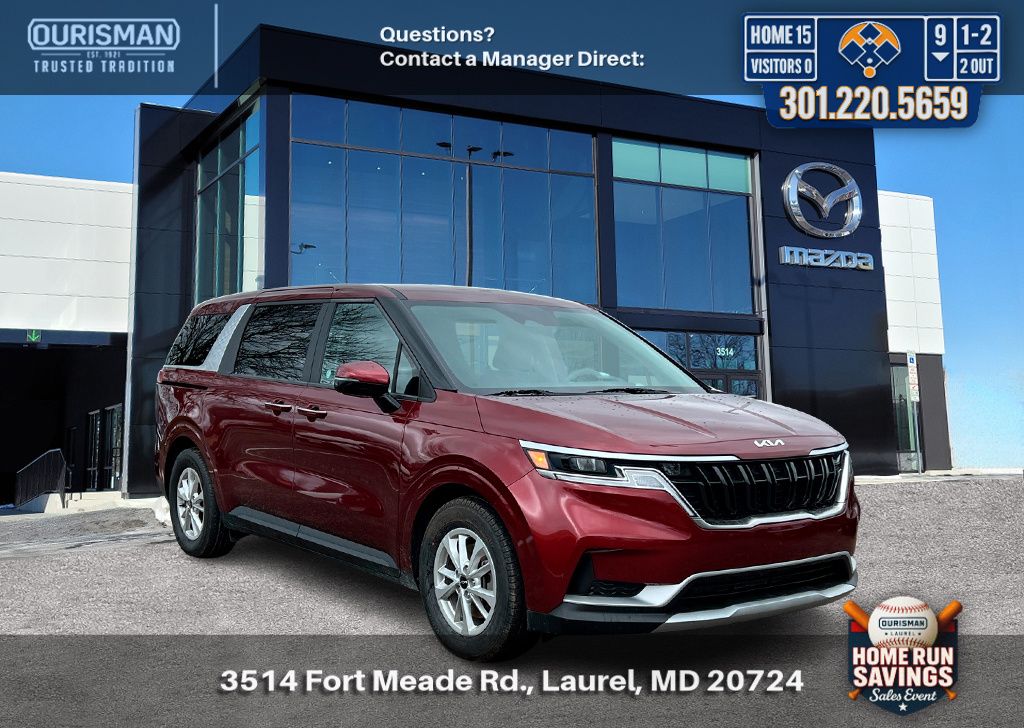 Flare Red 2024 Kia Carnival LX FWD Minivan Front-Wheel Drive 8-Speed Automatic