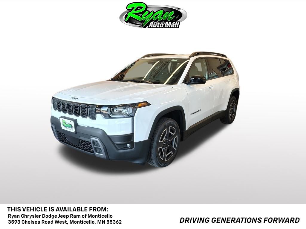 Bright White Clearcoat 2026 Jeep Cherokee SUV / Crossover Four-Wheel Drive Continuously Variable Transmission