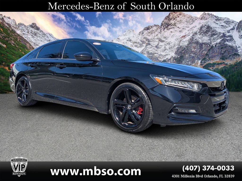 Crystal Black Pearl 2020 Honda Accord Sedan Front-Wheel Drive Continuously Variable Transmission