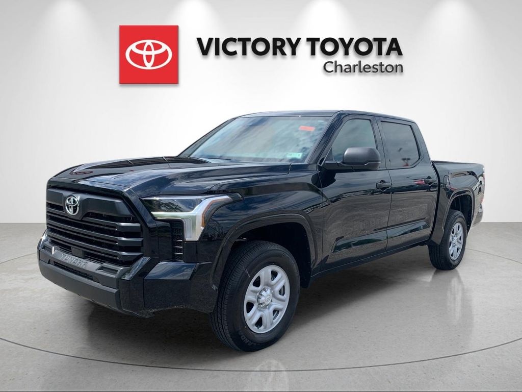 Black 2026 Toyota Tundra SR CrewMax Cab 4WD Pickup Truck Four-Wheel Drive Automatic