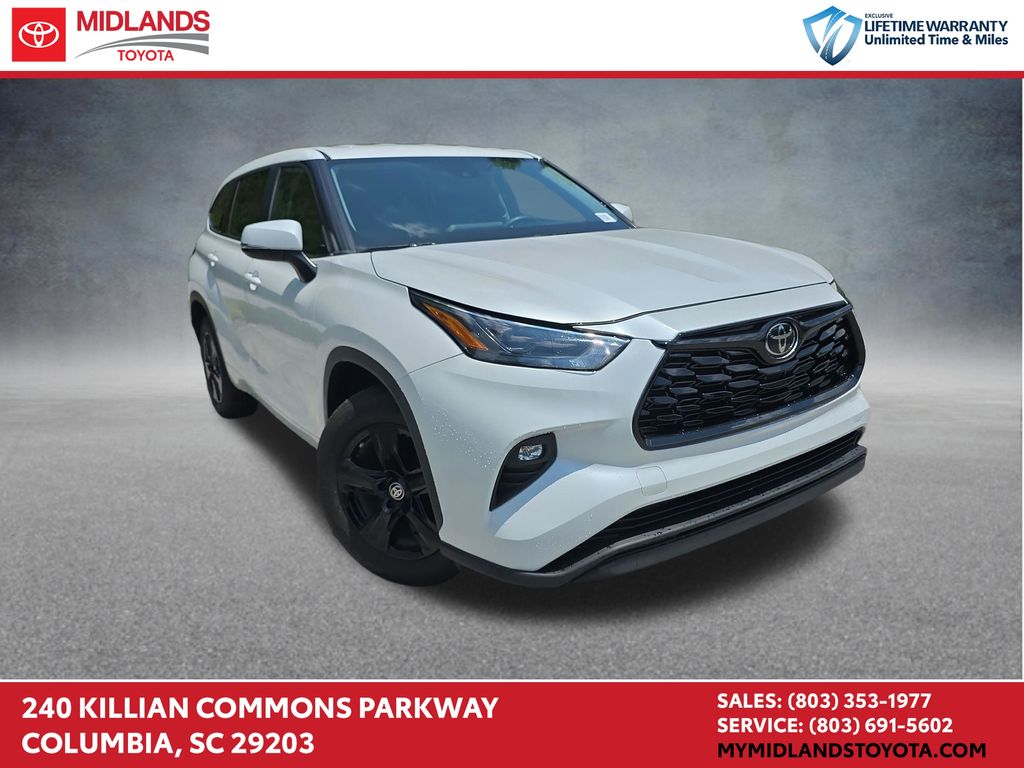 Pearl 2024 Toyota Highlander SUV / Crossover Front-Wheel Drive 8-Speed Automatic