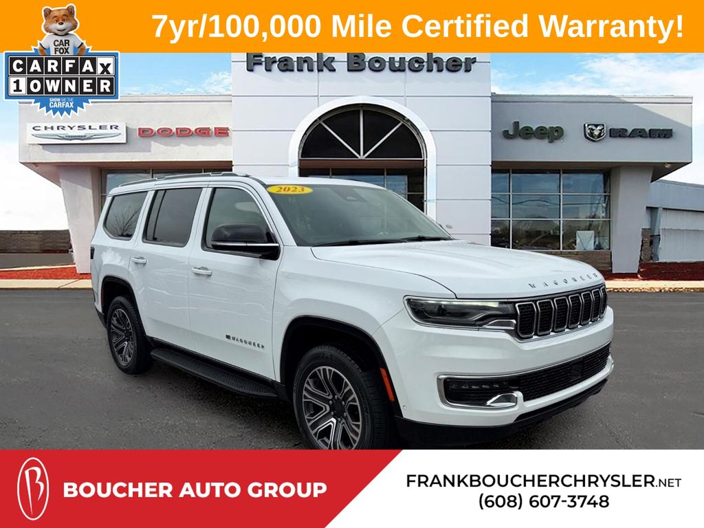 Bright White Clearcoat 2023 Jeep Wagoneer 4WD SUV / Crossover Four-Wheel Drive 8-Speed Automatic