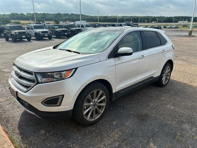 White Platinum Clearcoat Metallic 2018 Ford Edge Titanium SUV / Crossover Front-Wheel Drive 6-Speed Automatic