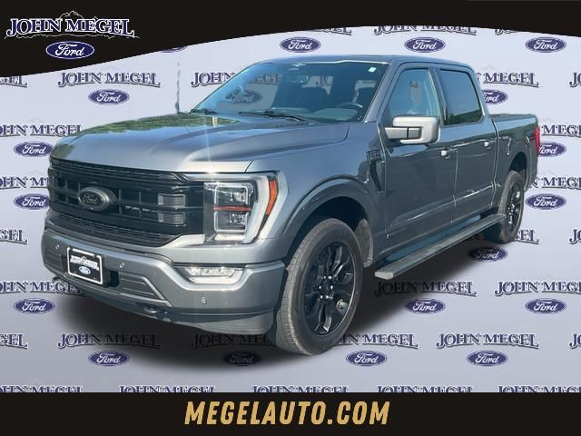 Gray Metallic 2023 Ford F-150 Lariat SuperCrew 4WD Pickup Truck Four-Wheel Drive Automatic