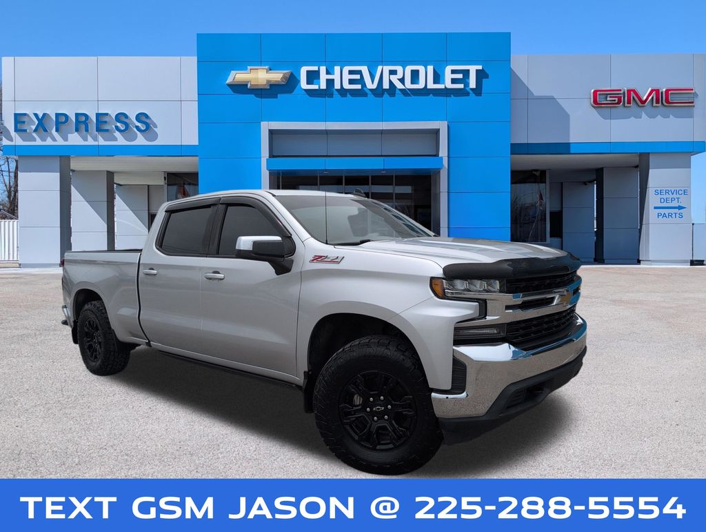 Silver Ice Metallic 2020 Chevrolet Silverado 1500 LT Crew Cab 4WD Pickup Truck Four-Wheel Drive 8-Speed Automatic