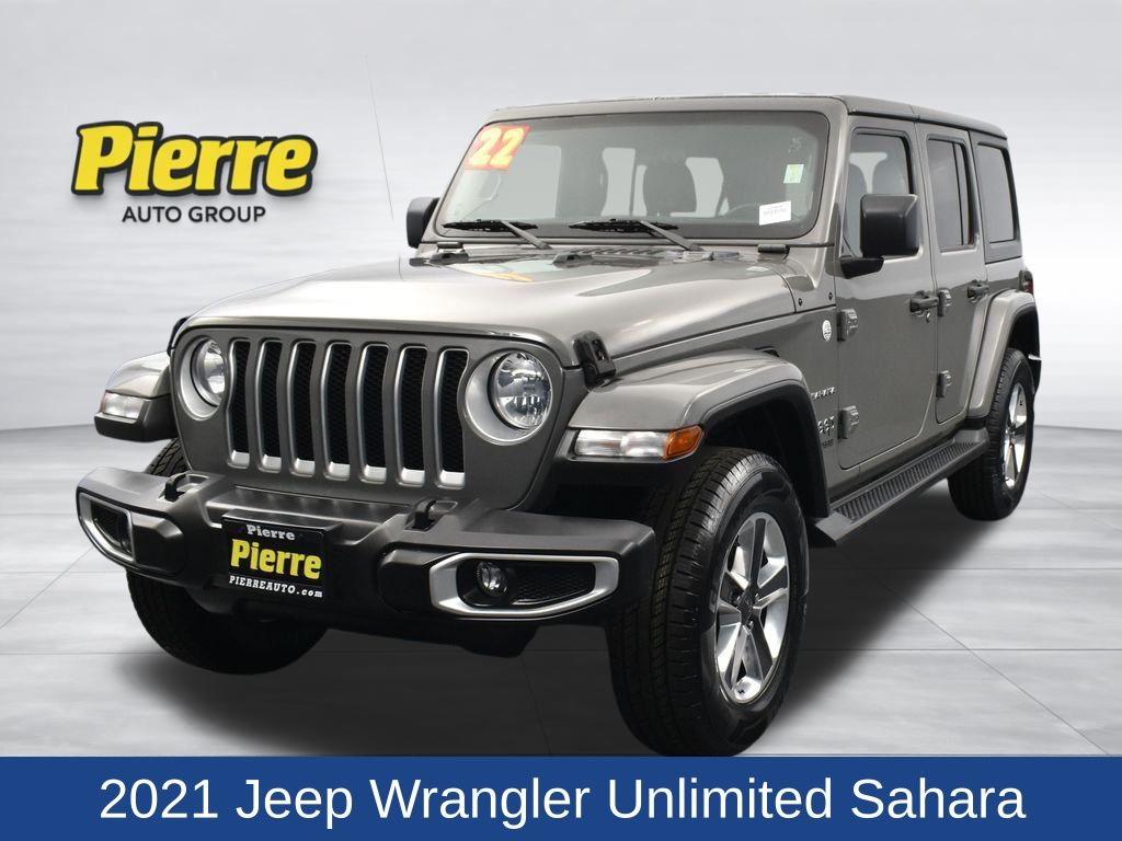 Sting-Gray Clearcoat 2021 Jeep Wrangler Unlimited Sahara 4WD SUV / Crossover Four-Wheel Drive 8-Speed Automatic