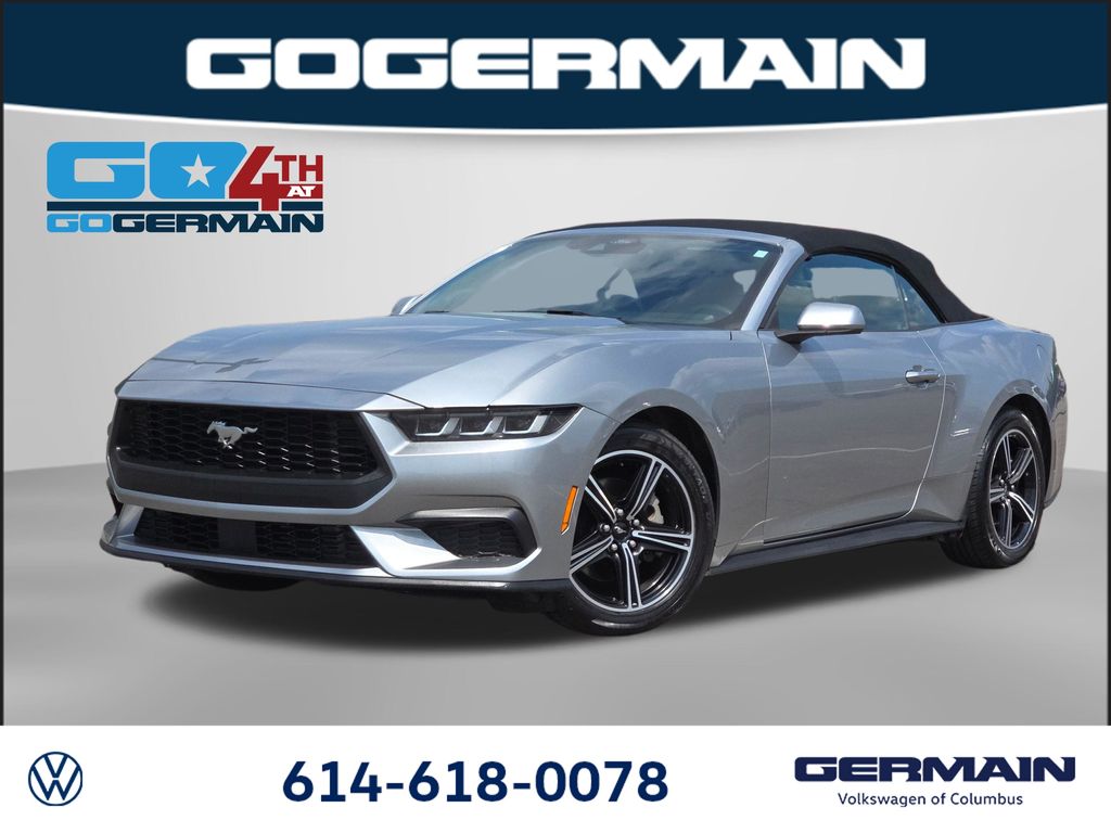 Silver Metallic 2024 Ford Mustang Convertible Rear-Wheel Drive Automatic
