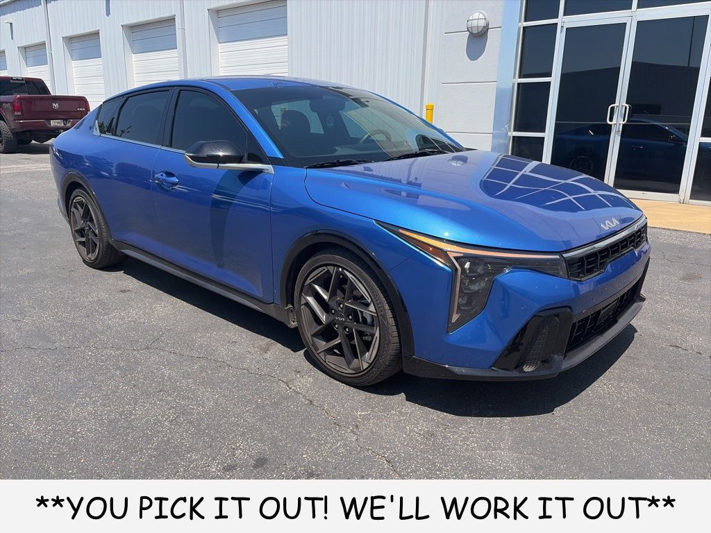 Wave Blue 2025 Kia K4 GT-Line FWD Sedan Front-Wheel Drive Continuously Variable Transmission