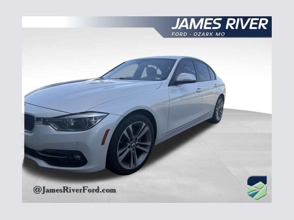White Metallic 2016 BMW 3 Series Sedan All-Wheel Drive 8-Speed Automatic