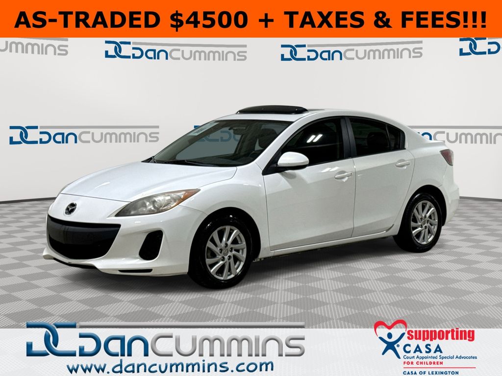 Crystal White Pearl Mica 2012 Mazda MAZDA3 i Touring with R Production Sedan Front-Wheel Drive 5-Speed Automatic