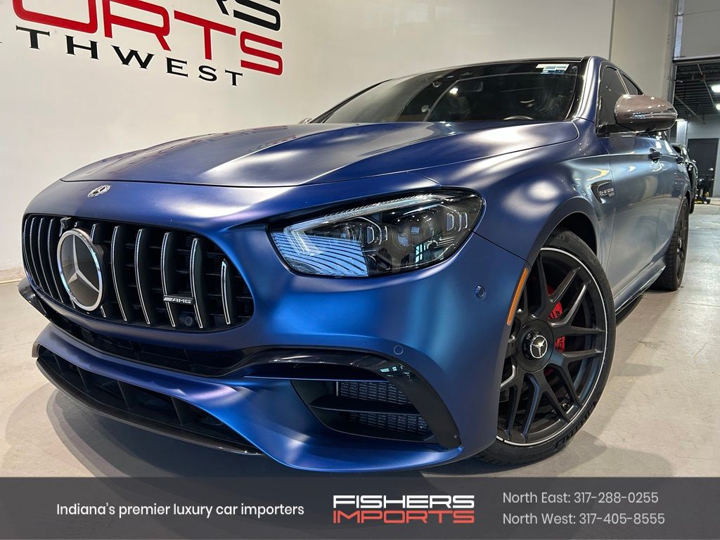 Blue 2021 Mercedes-Benz E-Class Sedan All-Wheel Drive 9-Speed Automatic