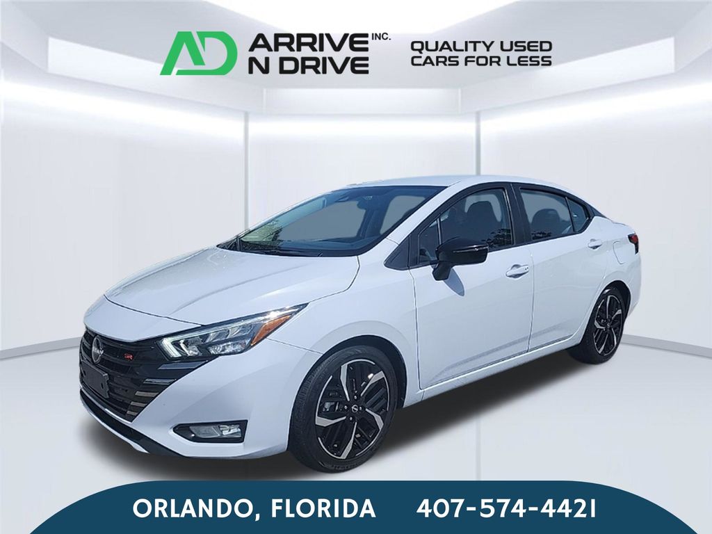 White (Fresh Powder) 2024 Nissan Versa Sedan Front-Wheel Drive Continuously Variable Transmission