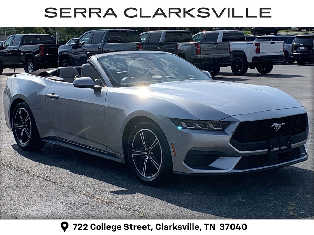 Silver Metallic 2024 Ford Mustang Convertible Rear-Wheel Drive Automatic