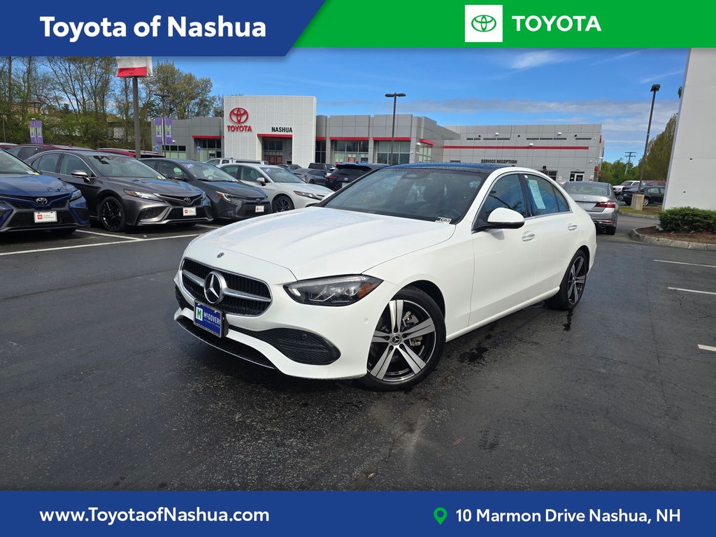 Polar White 2025 Mercedes-Benz C-Class Sedan All-Wheel Drive 9-Speed Automatic