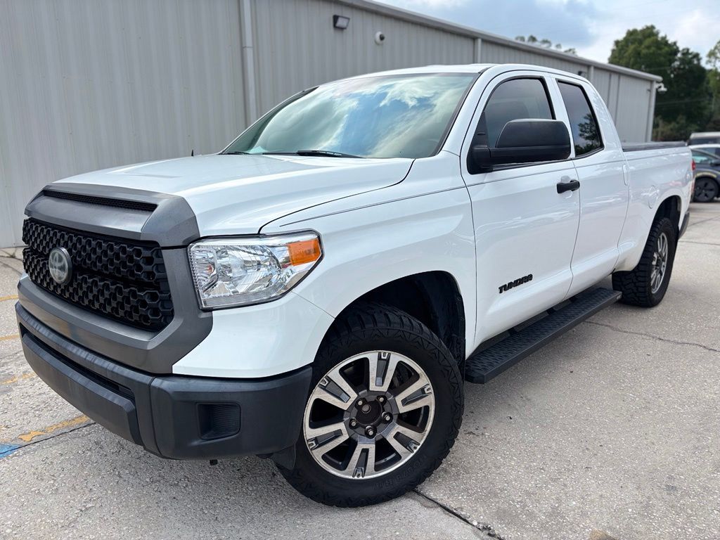 Super White 2019 Toyota Tundra Pickup Truck 4X2 6-Speed Automatic Overdrive