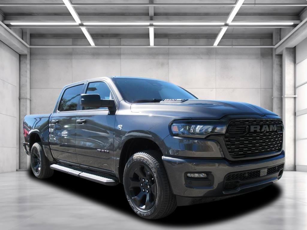 Gray (Granite Crystal Metallic Clearcoat) 2026 RAM 1500 Pickup Truck Four-Wheel Drive 8-Speed Automatic