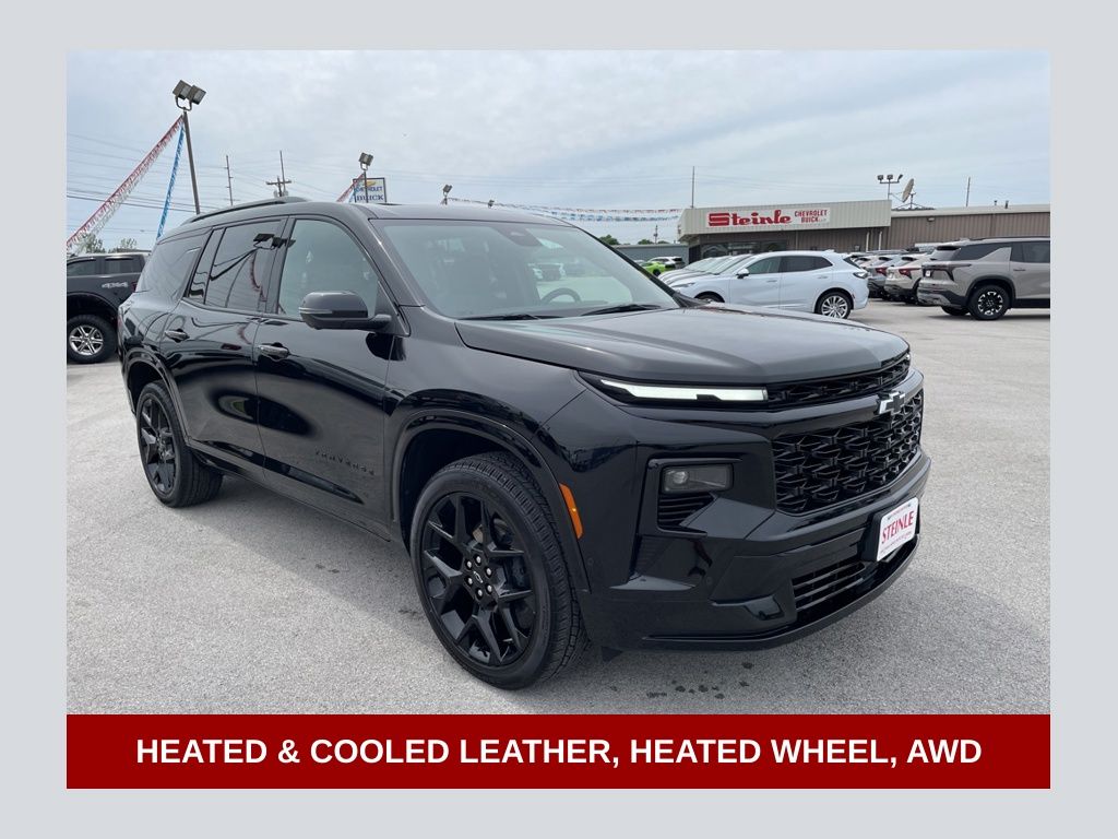 Mosaic Black Metallic 2025 Chevrolet Traverse SUV / Crossover Four-Wheel Drive 8-Speed Automatic