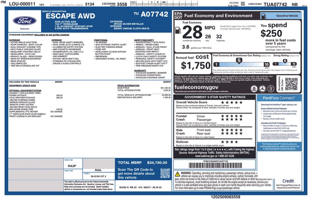 2026 Ford Escape