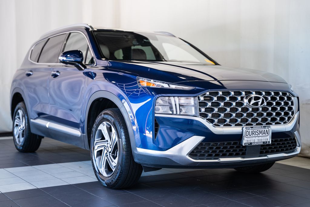 Blue (Stormy Sea) 2021 Hyundai Santa Fe SUV / Crossover All-Wheel Drive 8-Speed Automatic