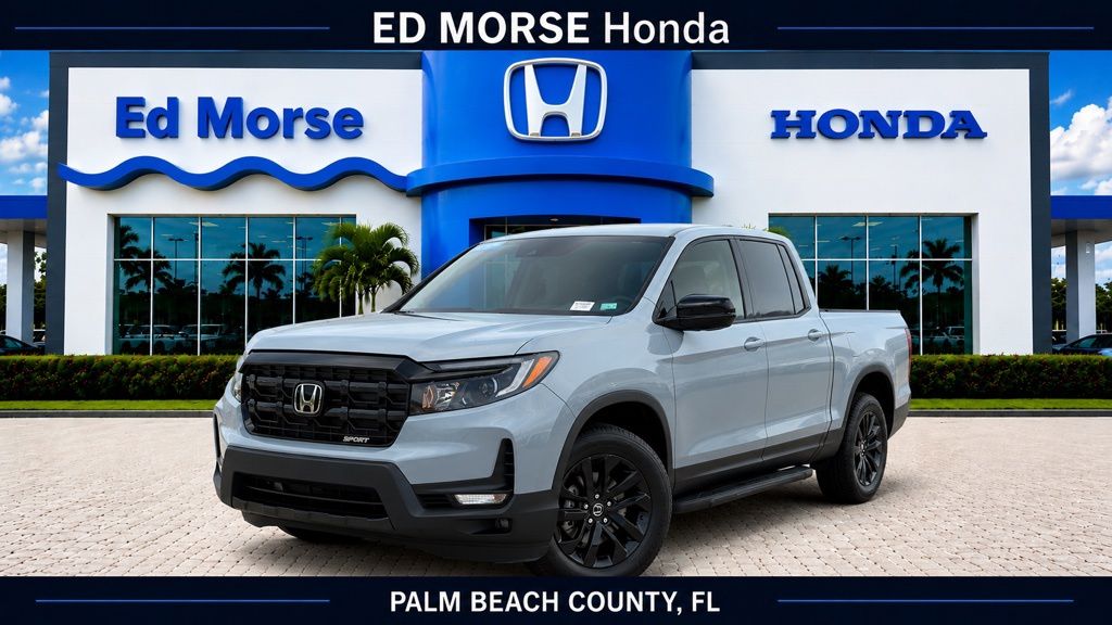 Sonic Gray Pearl 2024 Honda Ridgeline Pickup Truck All-Wheel Drive 9-Speed Automatic