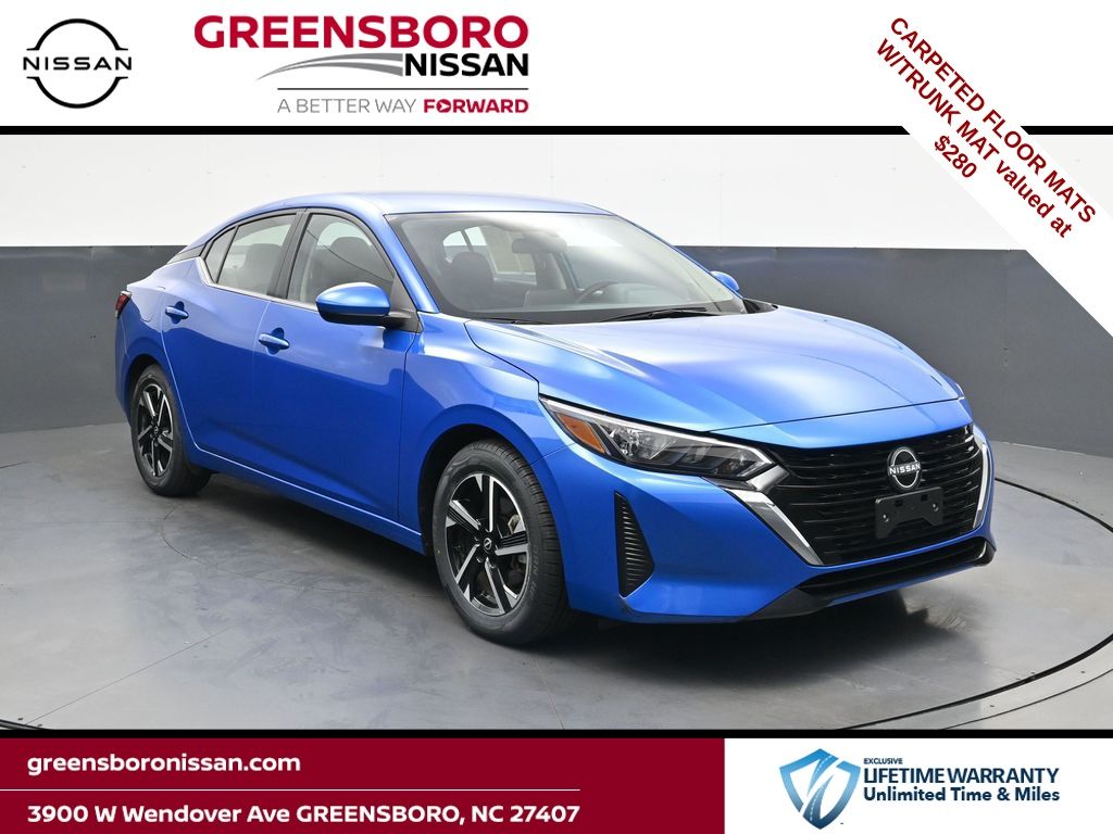 Electric Blue Metallic 2025 Nissan Sentra SV FWD Sedan Front-Wheel Drive Continuously Variable Transmission