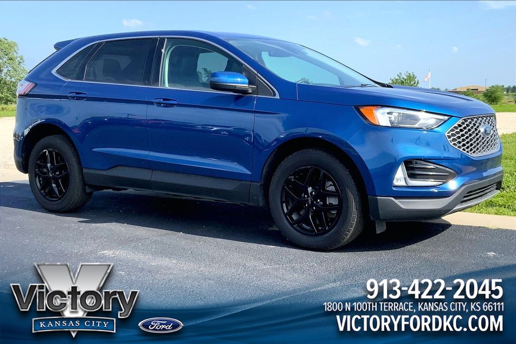 Atlas Blue Metallic 2024 Ford Edge SUV / Crossover All-Wheel Drive 8-Speed Automatic