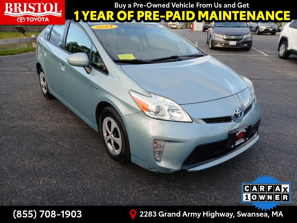 Used 2014 Toyota Prius Two with VIN JTDKN3DU3E1849565 for sale in Swansea, MA