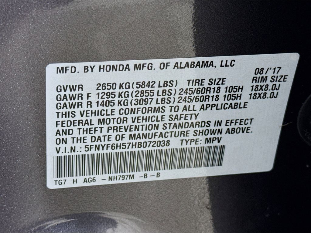 Thumbnail: 2017 Honda Pilot - 31